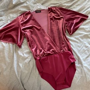 Zara Velvet Body Suit